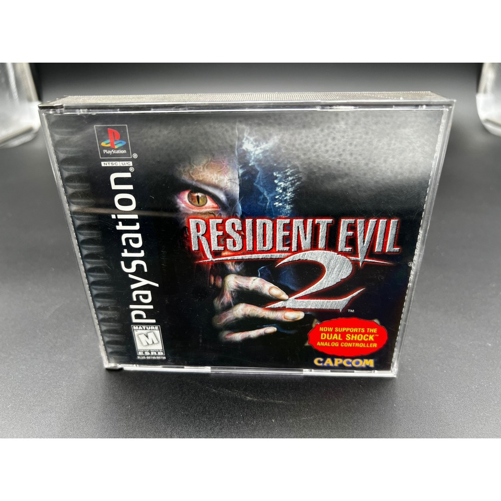 Resident Evil 2 Sony PlayStation 1 PS1 DualShock Version Capcom 1998 2-Disc Set